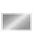 Зеркало Континент Mercury 1200x700 часы, антизапотевание ЗЛП690
