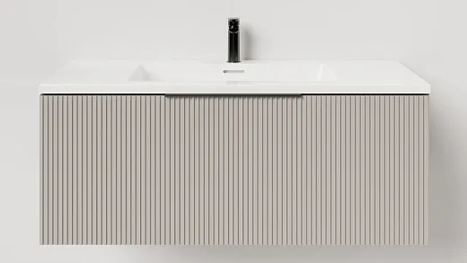 T800V1G Тумба под умывальник Salini TOUCH V 80 Grey вертикальная фрезеровка