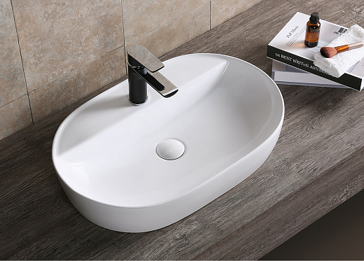 Умывальник накладной Cerutti SPA CR0074 60x40 белый