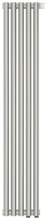 Радиатор стальной трубчатый Сунержа Эстет-11 EU50, ширина 25 см, высота 120 см, 5 секций, нижнее подключение левое EU50/правое EU50, хром, 00-0312-1205