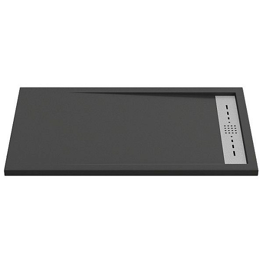 Мраморный душевой поддон Good Door STELLA черный 140x70