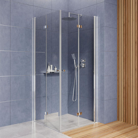 Душевой уголок Deante Kerria Plus 90x90 прозрачное стекло / профиль хром Душевой уголок Deante Kerria Plus 90x90 прозрачное стекло / профиль хром