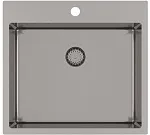 Мойка кухонная AquaSanita Steel AIR 100 N-T graphite