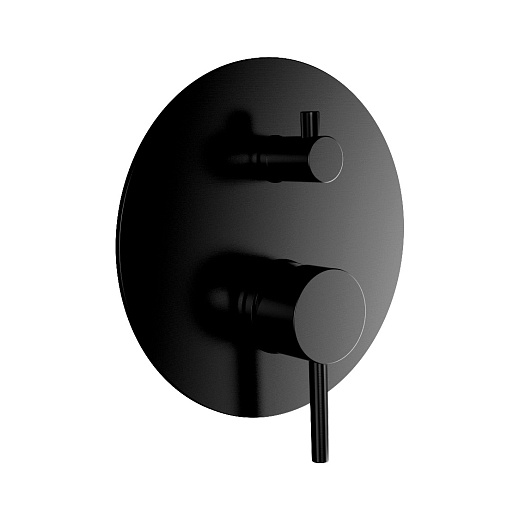 AQUAme AQM8803MB Смеситель для ванны - комплект с внутренним механизмом (черный матовый)
