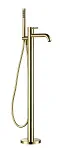 AQM6218BG AQUAme Siena Смеситель для ванны, напольный (монтажная часть в комплекте), золото шлифованное