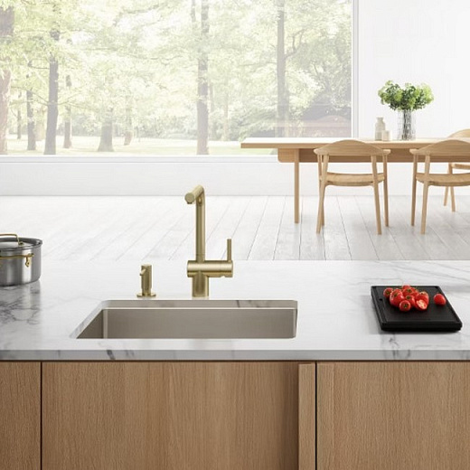 Дозатор FRANKE Atlas сталь PVD, золотая шампань (112.0681.200)