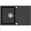 Мойка AquaSanita Tesa SQT 101 601 AW black metallic