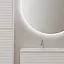 Тумба под раковину Sancos Folk FL100LW/FL100RW, 100 см, подвесная, с рельефным фасадом, левая/правая, цвет bianco