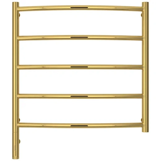 Полотенцесушитель электрический Сунержа Галант 3.0, высота 60 см, ширина 60 см, диммер слева/справа, цвет золото, 03-5800-6060/03-5801-6060