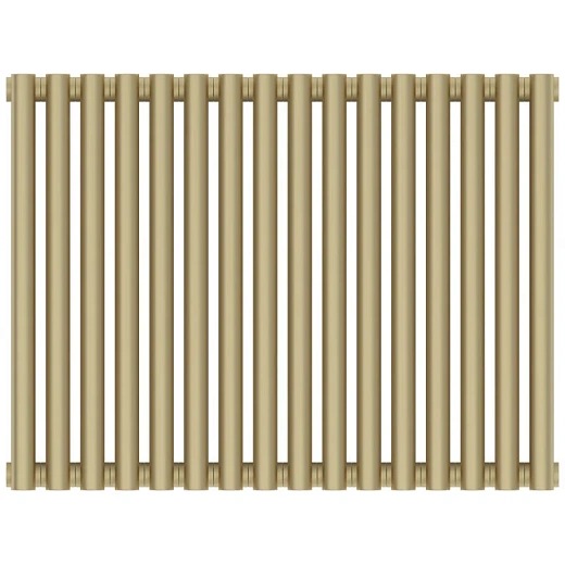 Радиатор отопления Сунержа Эстет-00, ширина 72 см, высота 50 см, 16 секций, боковое подключение, цвет матовая шампань, 022-0332-5016