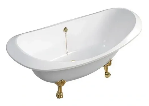 Ванна из искусственного камня Belux Ромео ВР-1750, 175 х 75 см, белая, 4810924268259