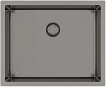 Мойка кухонная AquaSanita Steel DER 100 L-T graphite