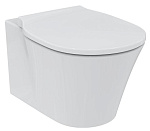 Подвесной безободковый унитаз Ideal Standard Connect Air Rimless белый, сиденье микролифт, K819501 Подвесной безободковый унитаз Ideal Standard Connect Air Rimless белый, сиденье микролифт, K819501