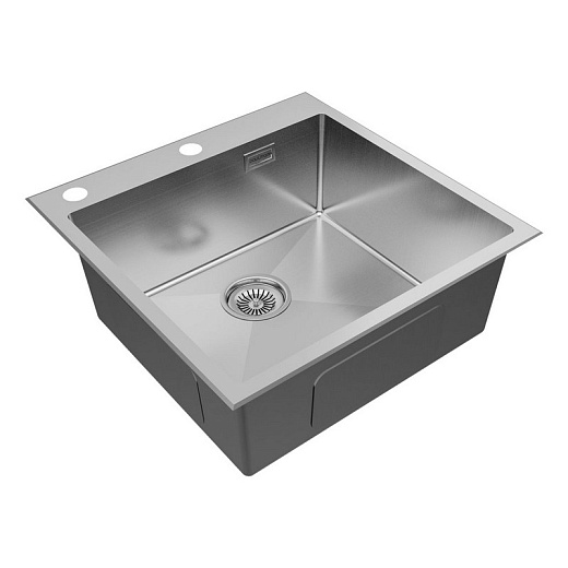 Кухонная мойка PAULMARK KRONER-EDGE 51 PM775151-BS (стальной/брашированная сталь)