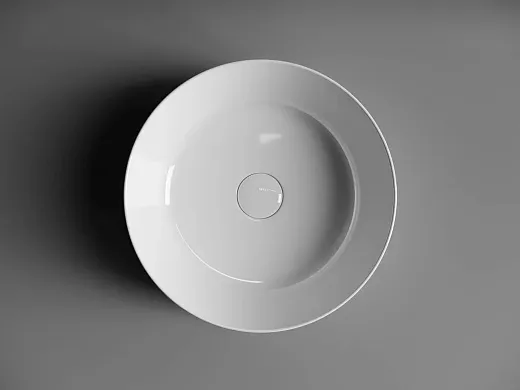 Умывальник Ceramicanova Element CN6020 37х37х11см накладной круглый без перелива, CN6020