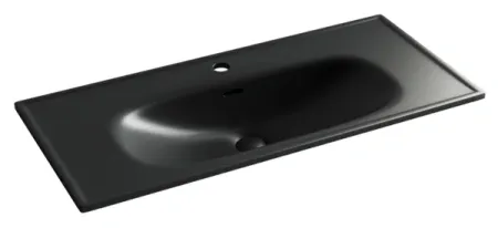 Умывальник Ceramicanova Sabo CN13003MB 100см сантехфарфор черный матовый, CN13003MB
