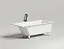 Ванна Salini Cascata Kit 104313GF, 170 х 75 см, из искусственного камня S-Sense, цвет белый, покраска по RAL полностью