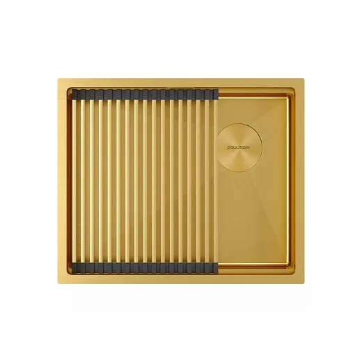 Кухонная мойка PAULMARK NEXT-PRO 54 UNI PM705445-BG (золото/брашированное золото)