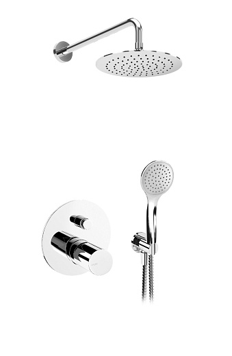 Система скрытого монтажа Bruma Adagio на 2 потока Set 193 130 1 CR, верхний душ 250мм Chrome