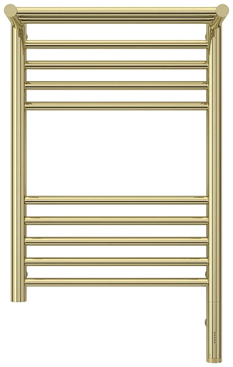 Полотенцесушитель электрический Сунержа Богема 3.0 600 x 400 с полкой, ширина 43.2 см, высота 72.4 см, шампань, L/R