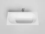 Ванна Salini Ornella Kit 102412GF, 180 х 80 см, из искусственного камня S-Sense, цвет белый глянцевый, покраска по RAL полностью