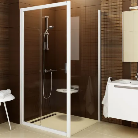 Душевой уголок Blix BLDP2+BLPS 100x80 (сатин/прозрачное)