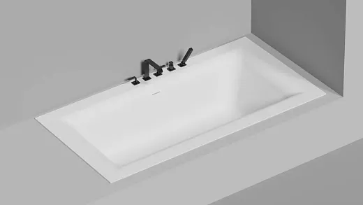 Ванна Salini Ариоза 1053201MF, 210 х 110 см, из искусственного камня С-Стоун/S-Stone, донный клапан, сифон, ножки, цвет белый матовый, покраска по RAL полностью