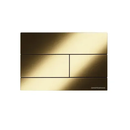 Клавиша смыва Ceramicanova Balance Rect CN12-004BG, механическая, цвет золото брашированное