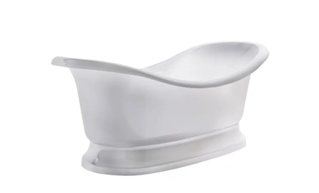 Ванна Astra-Form Мальборо 190x86 пустая, литой мрамор, белая глянцевая, 01010031