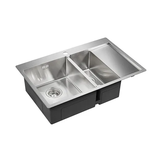 Кухонная мойка PAULMARK KRONER 78/2SF PM227851-BSL