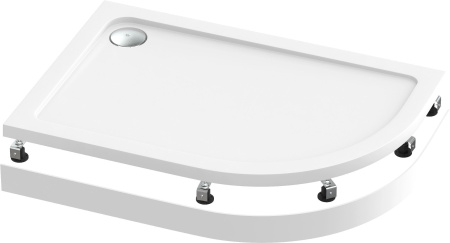 Акриловый душевой поддон Good Door РАУНД NEW 120x80 левый Акриловый душевой поддон Good Door РАУНД NEW 120x80 левый