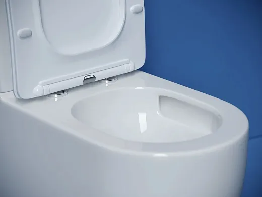 Напольный унитаз Ceramicanova Metropol CN4001T-B/CN4001-T, безободковый, смыв Торнадо, сиденье микролифт, белый, сантехфарфор