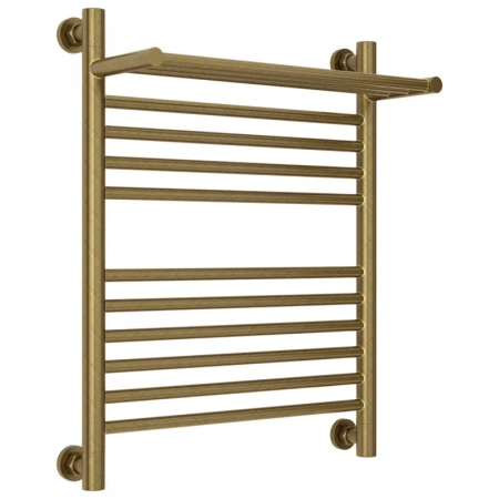 Полотенцесушитель водяной Сунержа Богема+, 600x500, с полкой, цвет состаренная бронза, 05-0223-6050