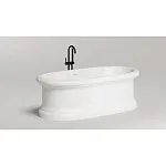 Ванна Salini Опера 1052101G, 180 х 90 см, из искусственного камня С-Сенс/S-Sense, цвет белый глянцевый