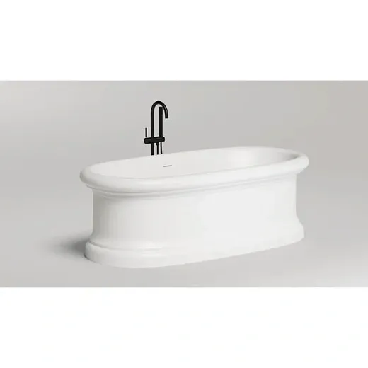 Ванна Salini Опера 1052201M, 180 х 90 см, из искусственного камня С-Стоун/S-Stone, цвет белый матовый