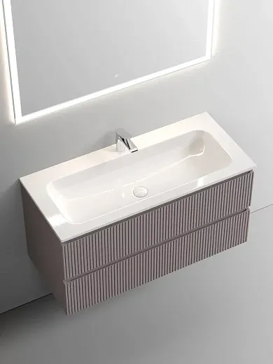 Тумба под раковину Sancos Snob T 100 см подвесная, Doha Soft, SNT100SM