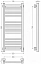 Полотенцесушитель водяной Сунержа Модус Pro, 00-0450-8030, 800x300, универсальное подключение, хром
