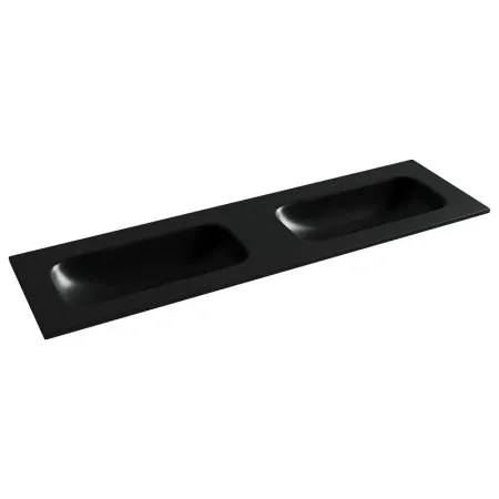 Умывальник Ceramicanova Grace CN7023MBWx 161см сантехфарфор черный матовый, CN7023MBWx