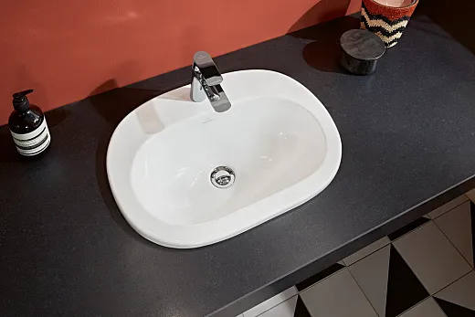 Смеситель для умывальника 105 Villeroy&Boch O.Novo, однорычажный, TVW10410311061