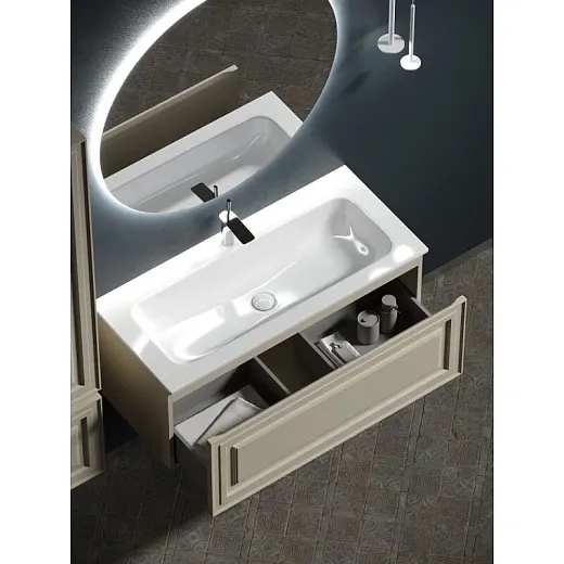 Тумба под раковину Sancos Very 100 см, подвесная, цвет Beige Soft, VR100CE
