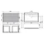 Тумба под раковину Sancos Folk FL90W, 90 см подвесная, с рельефным фасадом, Bianco