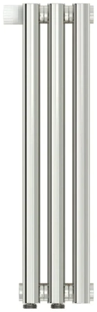 Радиатор стальной трубчатый Сунержа Эстет-1 EU50, ширина 15 см, высота 50 см, 3 секции, нижнее подключение левое/правое, хром, 00-0310-5003/00-0311-5003