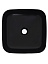 AQM5011MB Раковина накладная AQUAme квадратная, цвет черный матовый. 390x390x130
