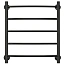 Полотенцесушитель водяной Стилье Версия-Н2, 50/60, 600x500, цвет черный, 17622-6050