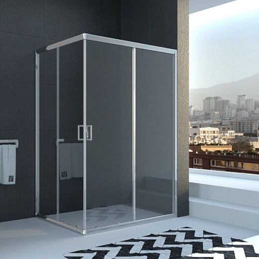 Душевой уголок Veconi Rovigo RV-10 100x80 прозрачные стекла