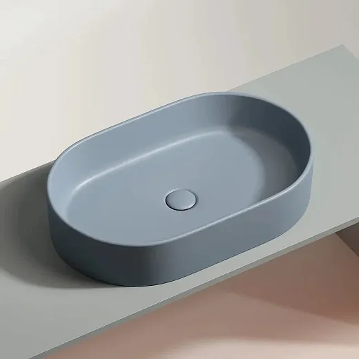 Умывальник Ceramicanova Element CN6048MHL 60см сантехфарфор серо-голубой, CN6048MHL