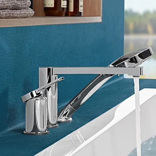 Смеситель для ванны двухвентильный настенный Villeroy&Boch Architectura, TVT10300100061