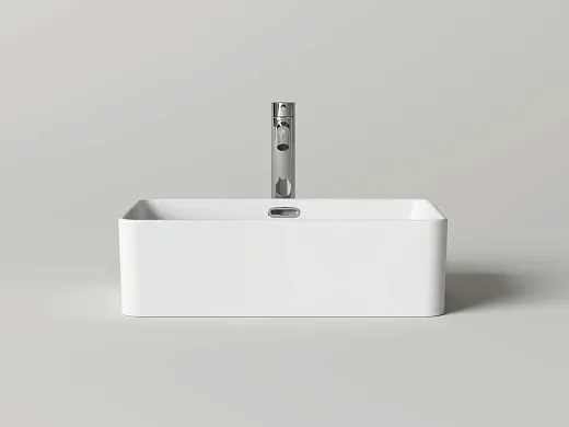 Умывальник накладной Ceramicanova Алессия (Alessia) 48x30x14см, с переливом, белый, CN6084