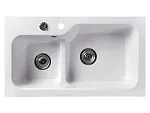 Мойка кухонная Belux SG-REC-DUO 8045 Белый кварц, 4810924266545