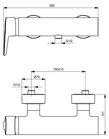 Смеситель Ideal Standard Connect Blue B9924AA для душа
